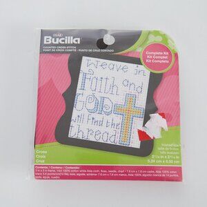 Plaid Bucilla Faith God Cross Stitch Kit